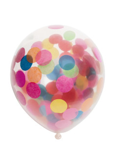 BALLONGER KONFETTI MULTI  6P