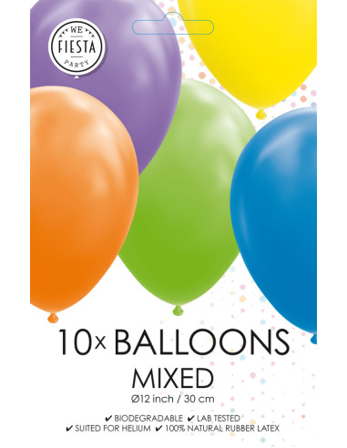 BALLONGER MIX 30CM 10P