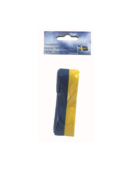 BAND BLÅGULT 25MM X 4M