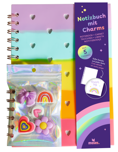 ANTECKNINGSBOK CHARMS