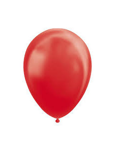 BALLONGER METALLIC RED 30CM 10P