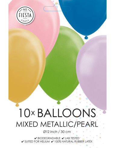 BALLONGER PEARLY 30CM 10P