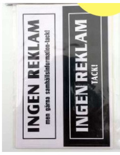 INGEN REKLAM