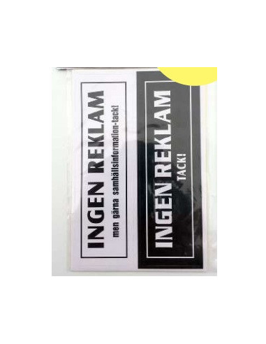INGEN REKLAM