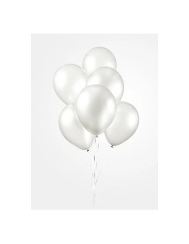 BALLONGER PEARL WHITE 30CM 10P
