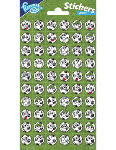 STICKERS SMILEY FOOTBALLS