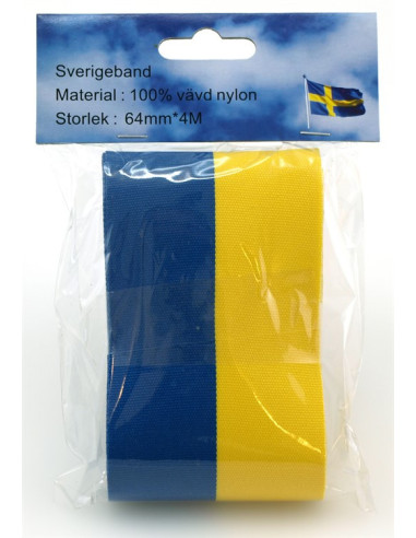 BAND BLÅGULT 64MM X 4M