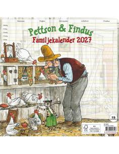 2027 FAMILJEKALENDERN PETTSON FINDUS