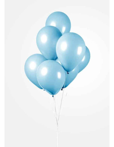 BALLONGER LIGHT BLUE 30CM 10P