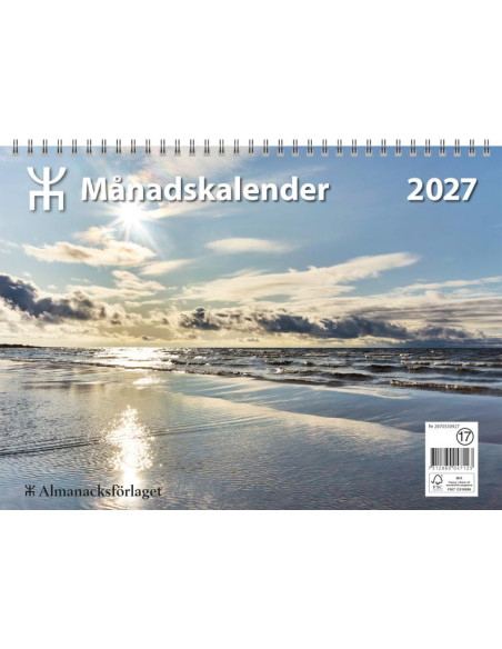 2027 MÅNADSKALENDER