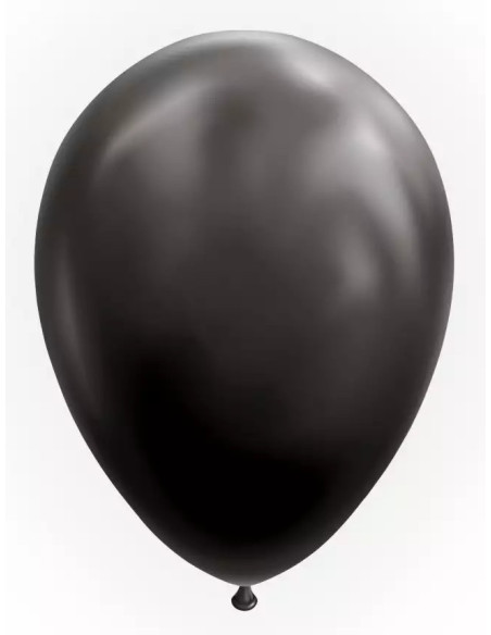 BALLONGER SVART 30CM 10P