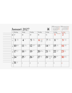 2027 MÅNADSBLOCK 243X153