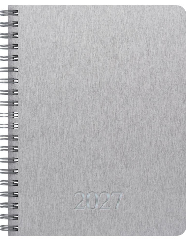 2027 Kalender A6 Trend Silver | Elegant Veckokalender i Stilren Design