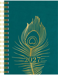 2027 VECKOKALENDER A6 PEACOCK