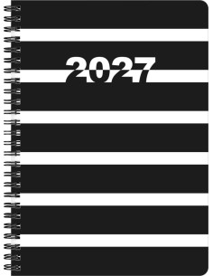 2027 A5 BLACK WHITE 12MÅN
