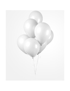 BALLONGER WHITE 30CM 10P 2