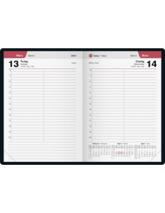 2027 TIMKALENDER BLÅ KONSTLÄDER 2