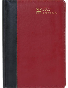 2027 TIMDAGBOK RÖDSVART