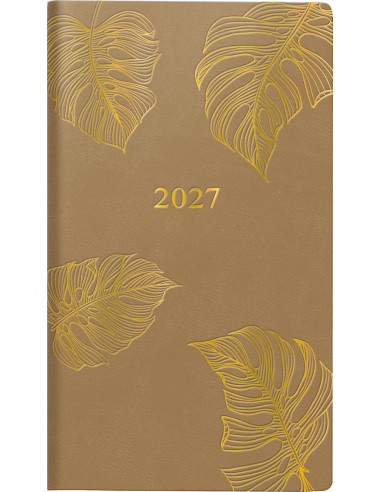 2027 Classic Monstera FSC | Elegant Fickkalender med Tropisk Design