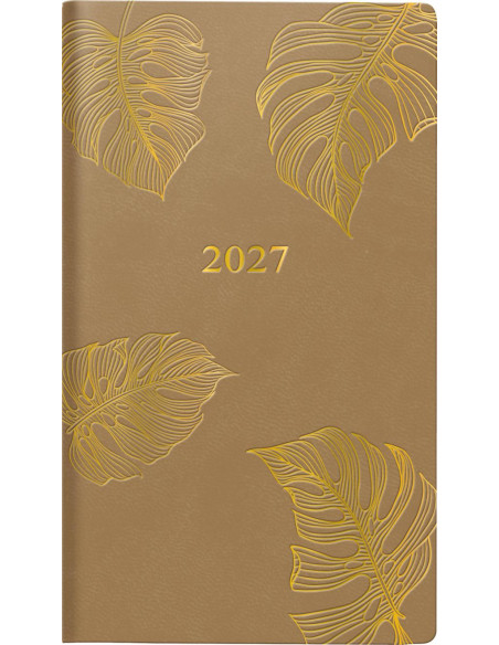 2027 Classic Monstera FSC | Elegant Fickkalender med Tropisk Design