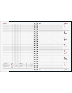 2027 VECKONOTES SVART PLAST 2