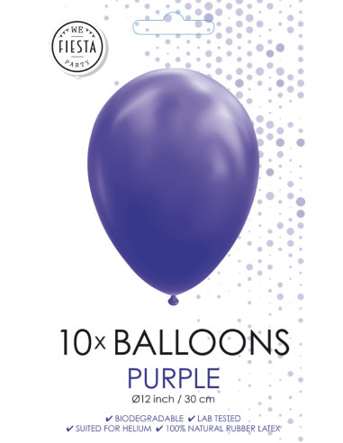 BALLONGER 10P LILA 30CM