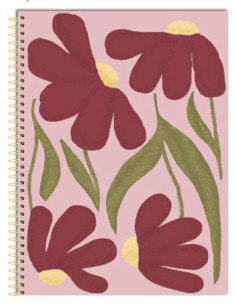KOLLEGIEBLOCK A5 LINJ FLOWERS