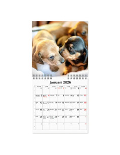 2026 VÄGGKALENDER HUND MINI 2