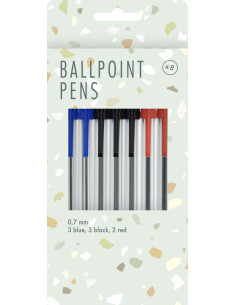 PENNA BLÄCK 3 FÄRG 8P