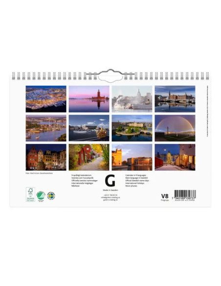 2026 VÄGGKALENDER STOCKHOLM