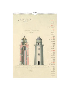 2026 VÄGGKALENDER SVENSKA FYRAR 2