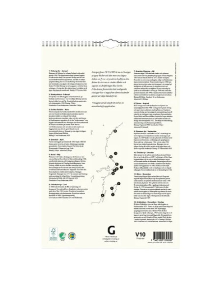 2026 VÄGGKALENDER SVENSKA FYRAR