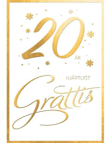GRATTISKORT 20 ÅR