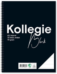 KOLLEGIEBLOCK A5 LINJ OHÅLAT