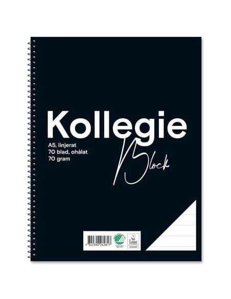 KOLLEGIEBLOCK A5 LINJ OHÅLAT