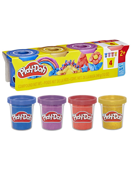 PLAY DOH 4P METALLIC