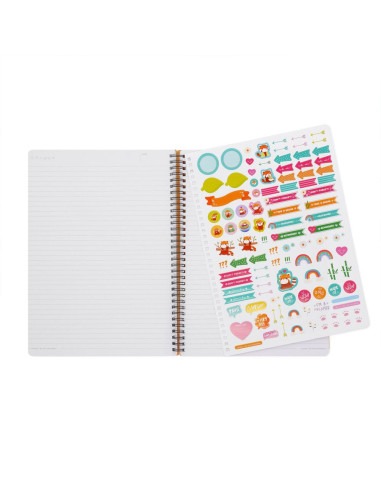 ANTECKNINGSBOK A4 RED PANDA