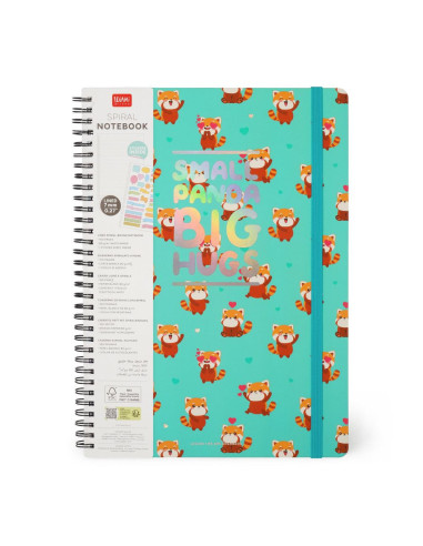 ANTECKNINGSBOK A4 RED PANDA