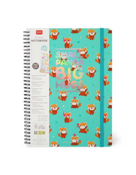 ANTECKNINGSBOK A4 RED PANDA