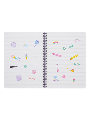 ANTECKNINGSBOK A4 UNICORN