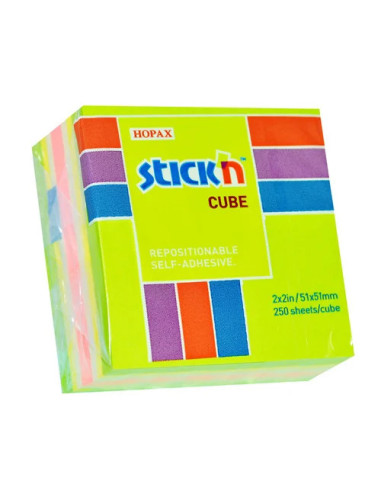 NOTISKUB 51X51MM GRÖN