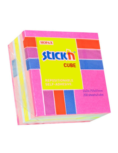 NOTISKUB 51x51MM ROSA