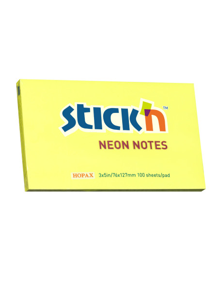 NOTIS NEON GUL 76x127mm