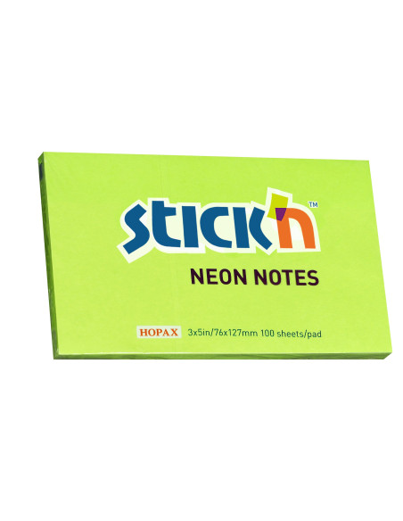 NOTIS NEON GRÖN 76X127MM