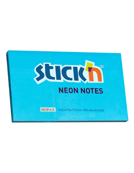 NOTIS NEON BLÅ 76X127MM