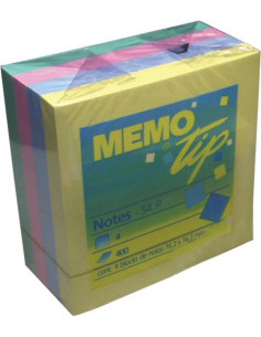 NOTISKUB 76X76MM 4FÄRG