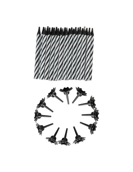TÅRTLJUS BLACK WHITE 24P