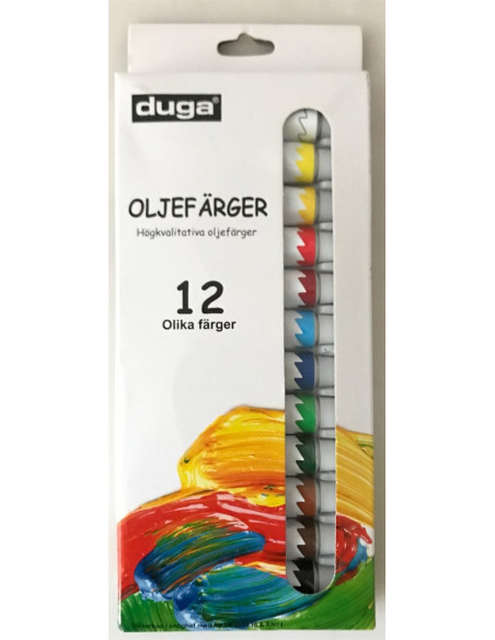 OLJEFÄRGER 12ST