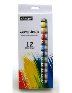 AKRYLFÄRGER 12ST