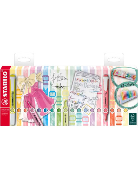 STABILO SWING COOL 18P